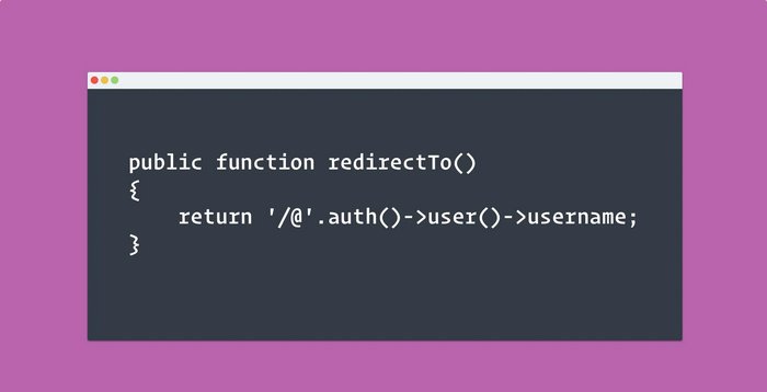 Larevel Auth перенаправлення